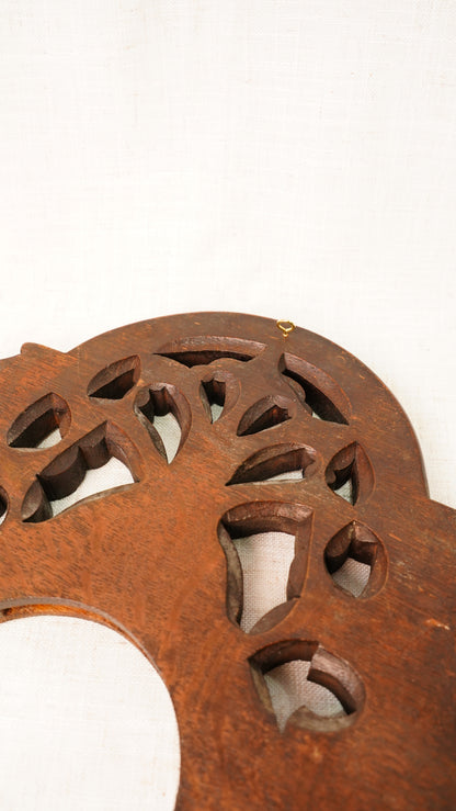 English Carved Oak Pediment Crest Fragment, Circa 1880