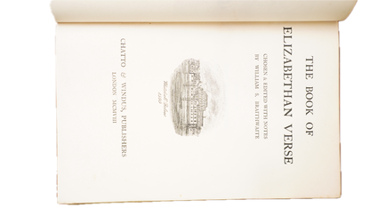 William Braithwaite Book of Elizabethan Verse 1908 Vellum