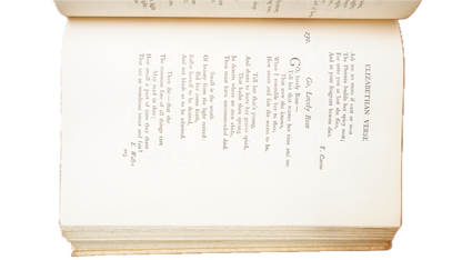 William Braithwaite Book of Elizabethan Verse 1908 Vellum