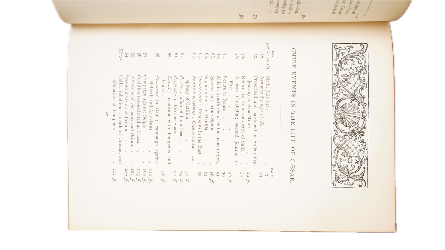 W Warde Fowler Julius Caesar 1892 Kidderminster School Prize Binding
