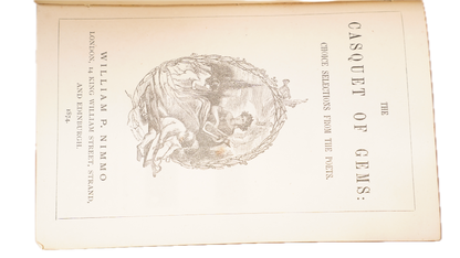 Casquet of Gems 1874 Antique Celluloid Poetry Book