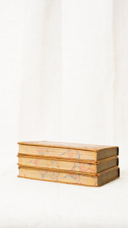 William Cowper Poems 3 Volumes John Sharpe 1825 Antique Calf Set