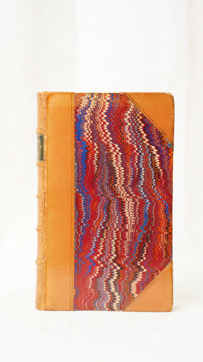 Pinnock's History of Rome 1832 Antique Half Leather Book