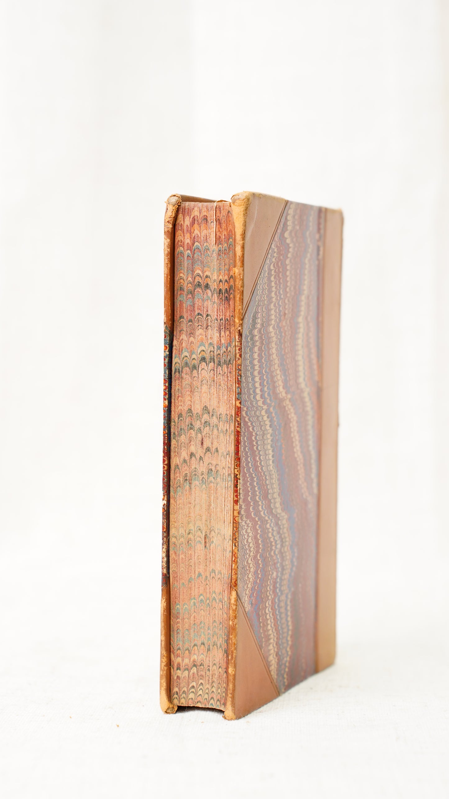 Pinnock's History of Rome 1832 Antique Half Leather Book