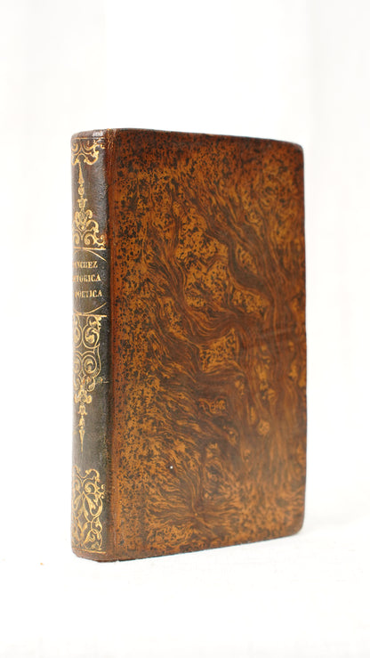 Sanchez Principios de Retorica y Poetica 1840 Antique Spanish Leather Book