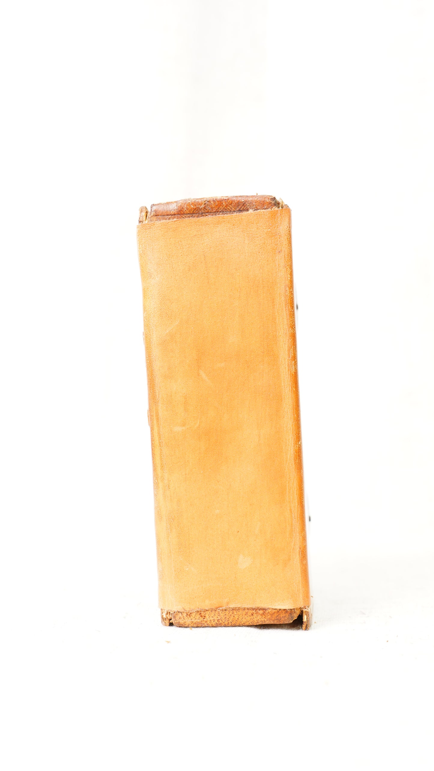 Antique Dutch New Testament 1851 Silver Clasps Leather Binding