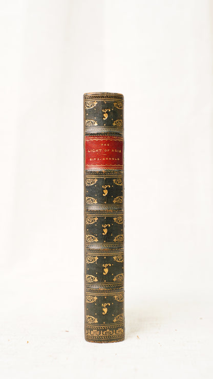 Antique Edwin Arnold Light of Asia 1895 Leather Prize Binding