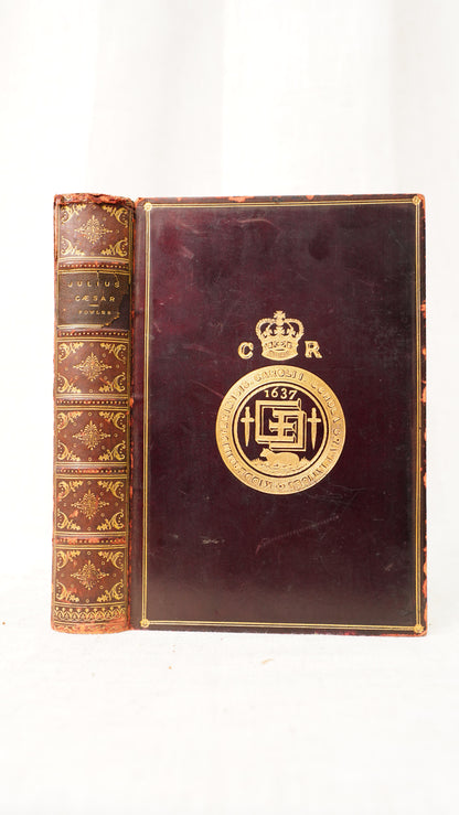 W Warde Fowler Julius Caesar 1892 Kidderminster School Prize Binding