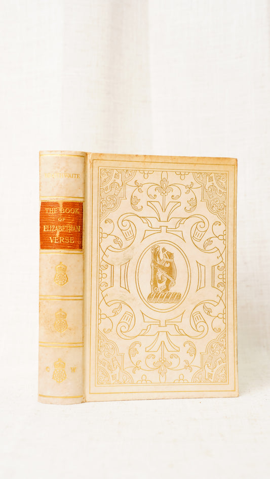 William Braithwaite Book of Elizabethan Verse 1908 Vellum