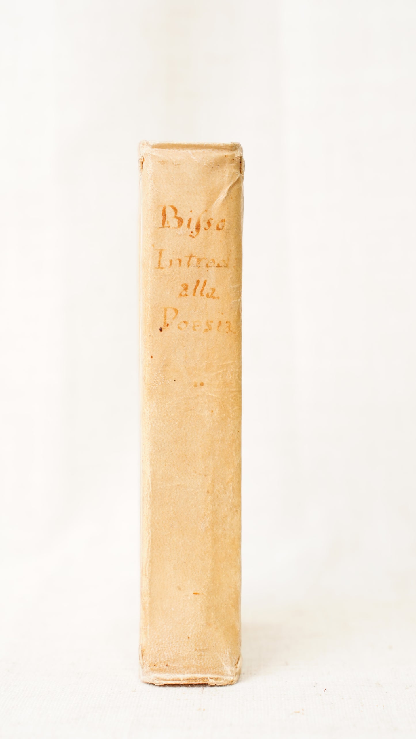 Antique Bisso Introduzione alla Volgar Poesia 1755 Italian