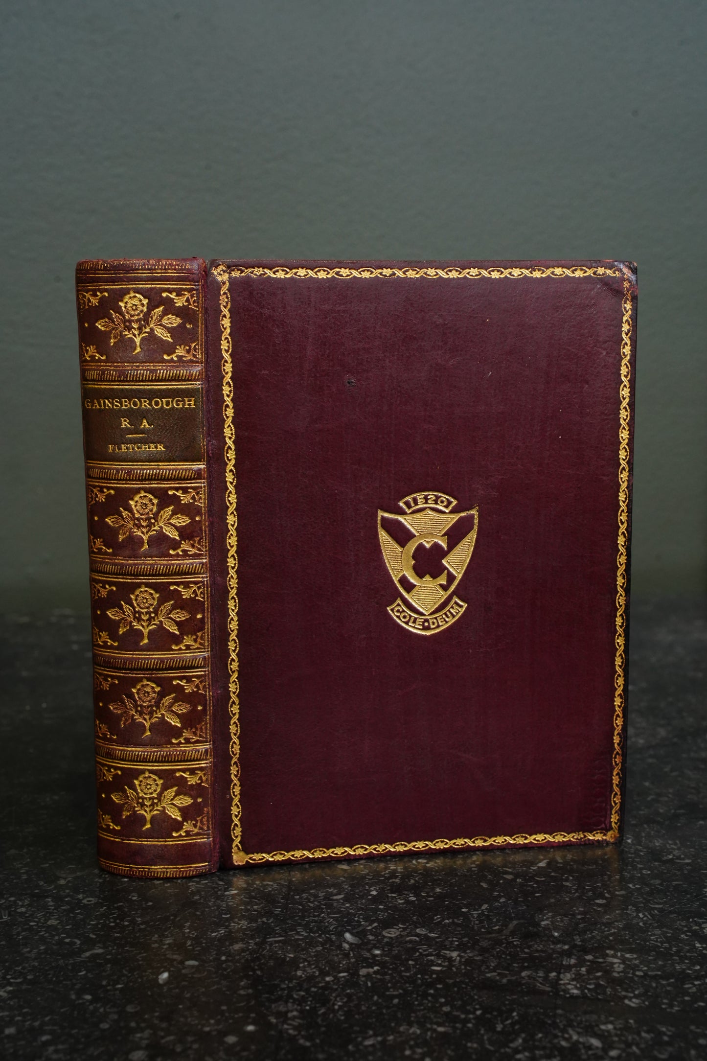 Antique Thomas Gainsborough R.A. Fletcher 1904 Prize Leather Binding