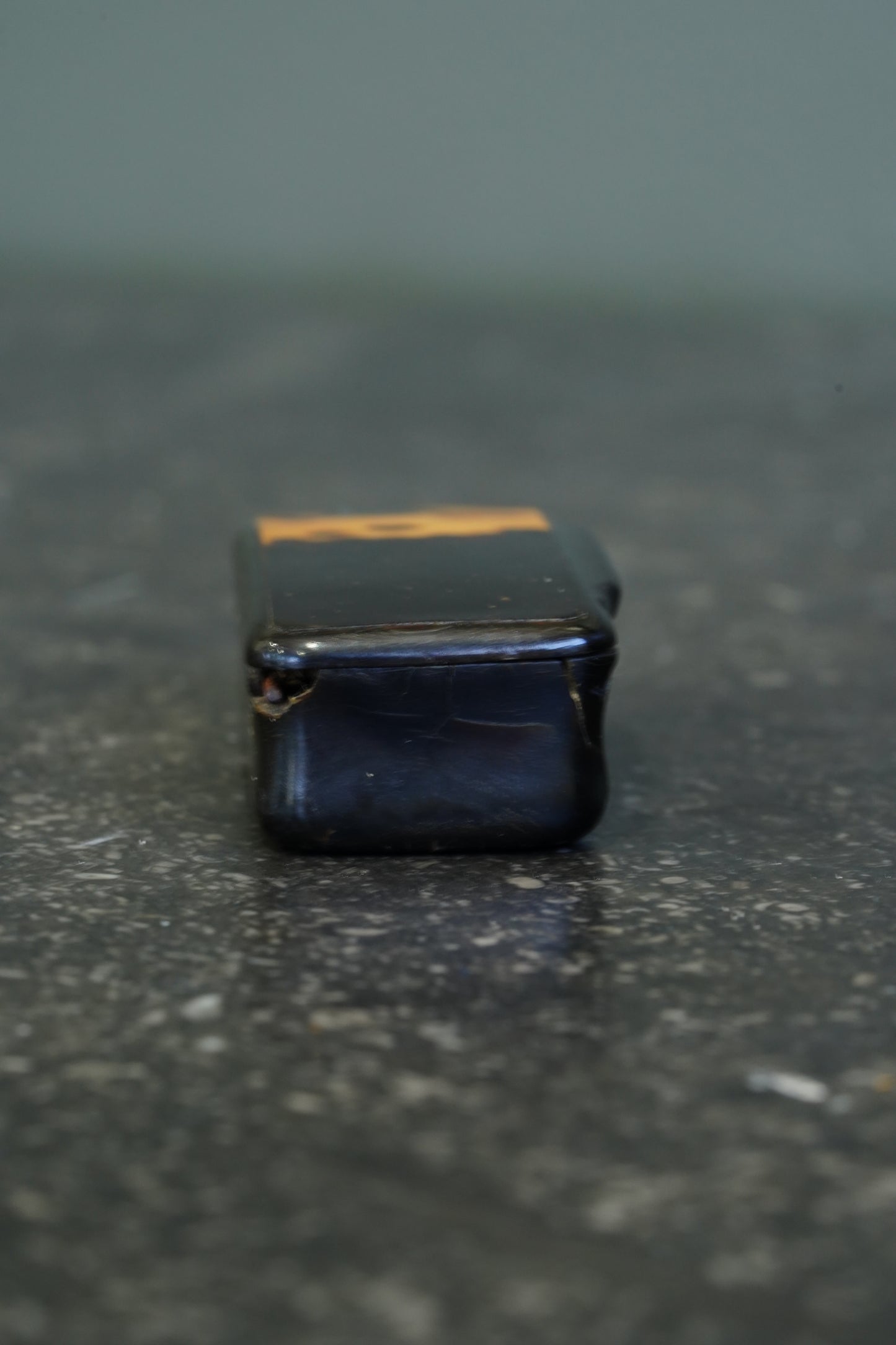 Antique Pressed Horn Snuff Box, England, Circa 1850