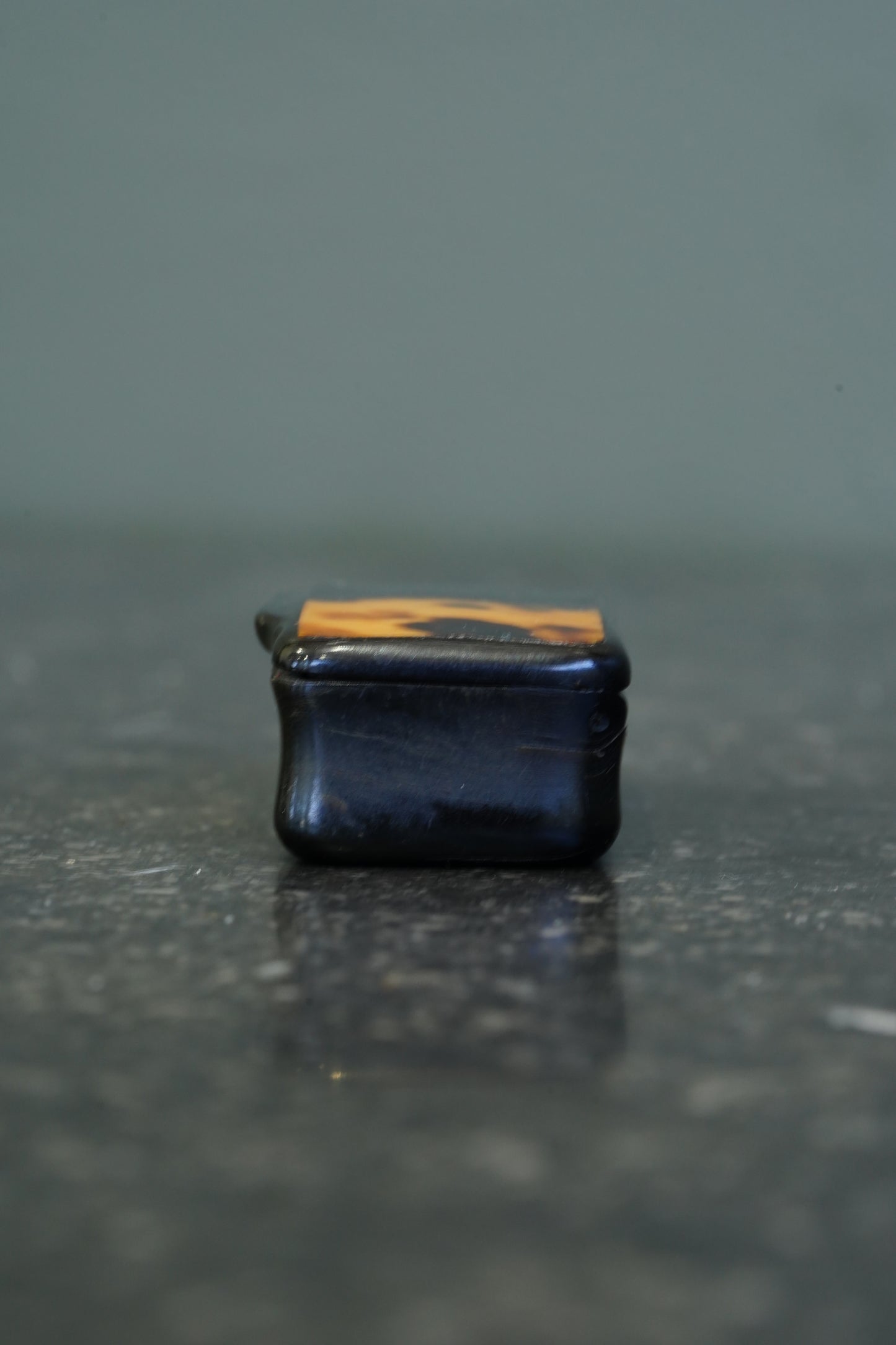 Antique Pressed Horn Snuff Box, England, Circa 1850