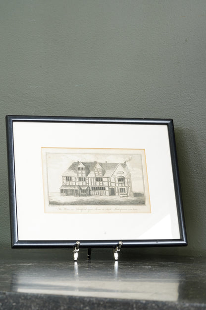 Antique Engraving Shakespeare's Birthplace Stratford-upon-Avon, After R. Greene, Circa 1800