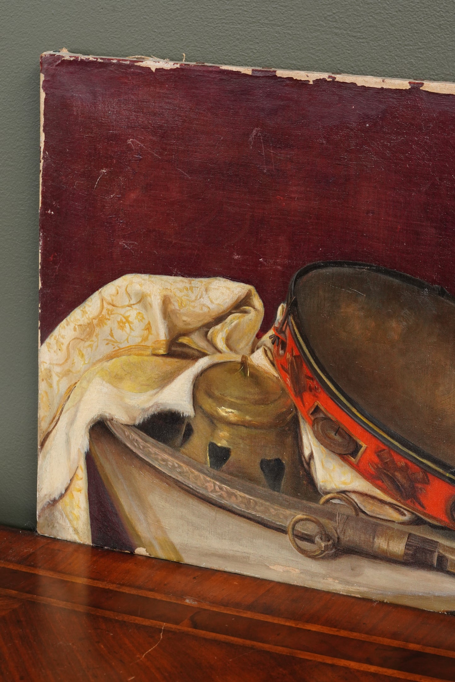 19th Century French Still Life Oil Painting, Signed E. Brunet