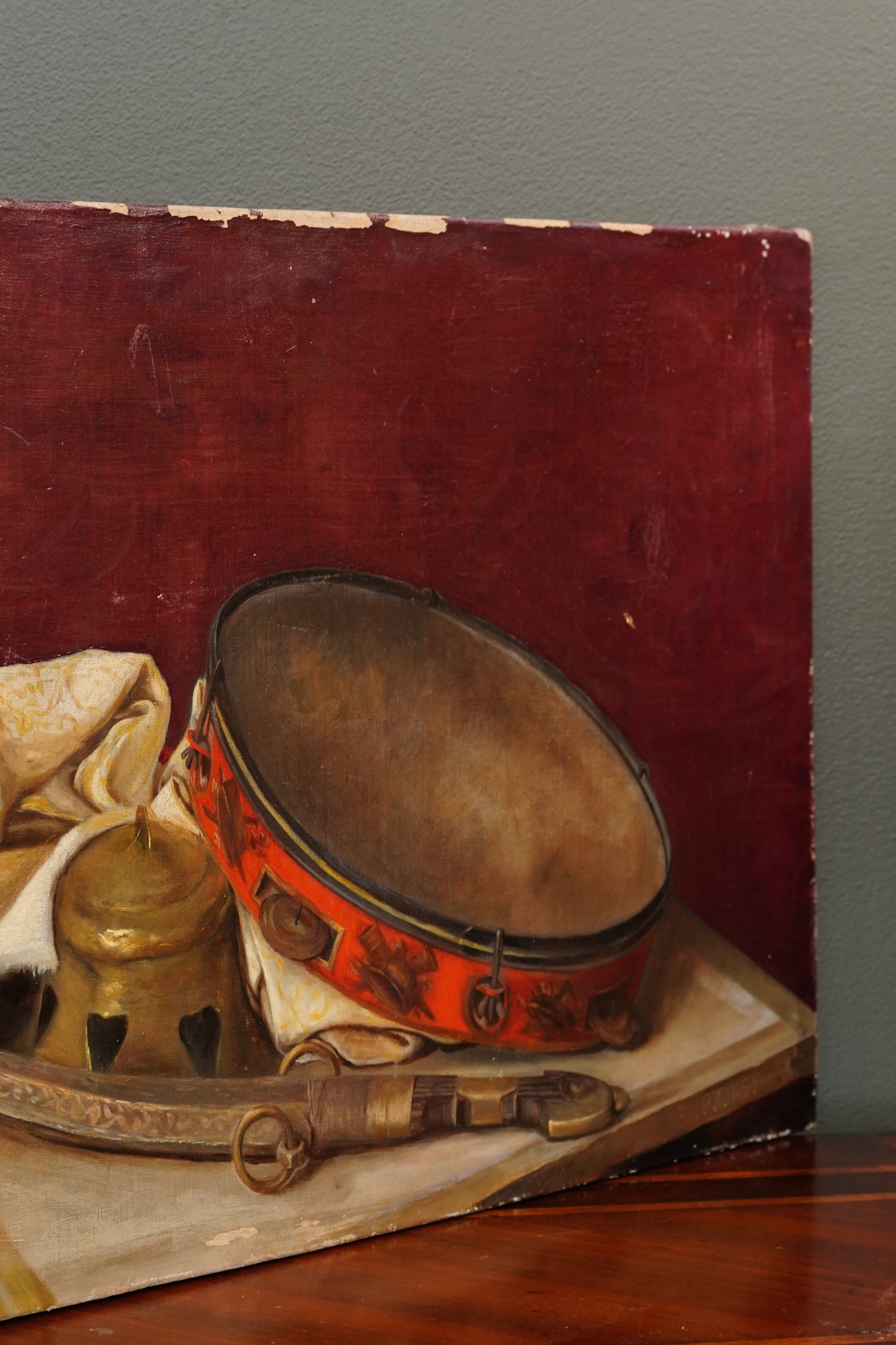 19th Century French Still Life Oil Painting, Signed E. Brunet