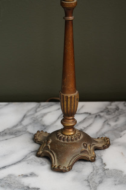Antique French Brass Table Lamp, Louis XVI Revival