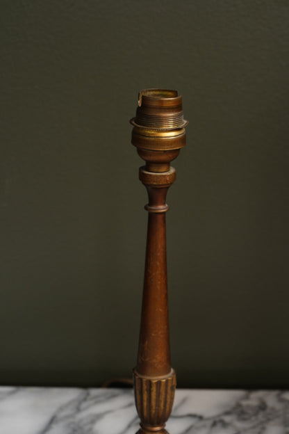 Antique French Brass Table Lamp, Louis XVI Revival