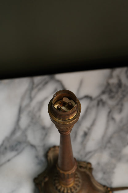 Antique French Brass Table Lamp, Louis XVI Revival
