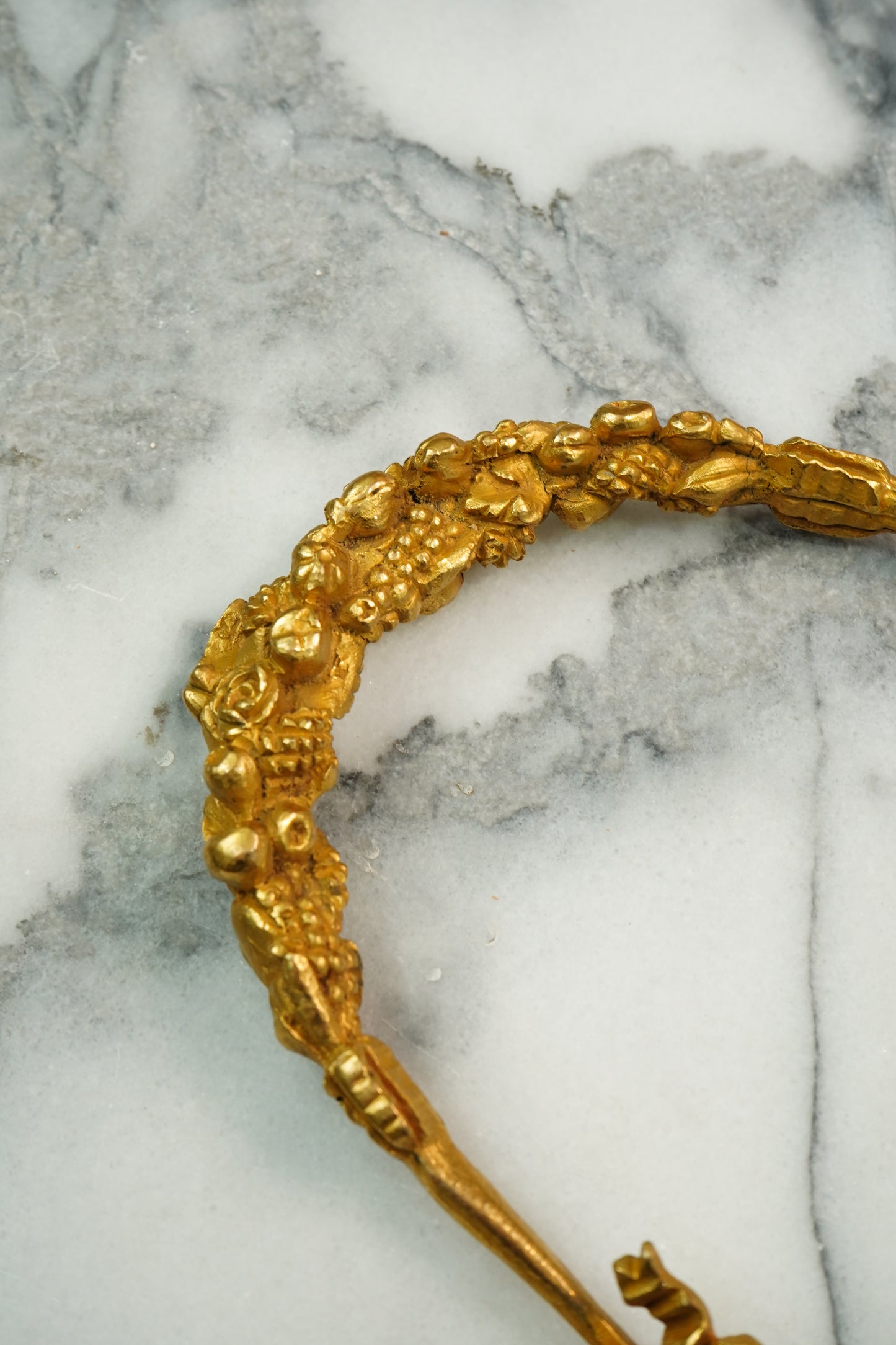 Antique French Gilt Bronze Garland Salvage
