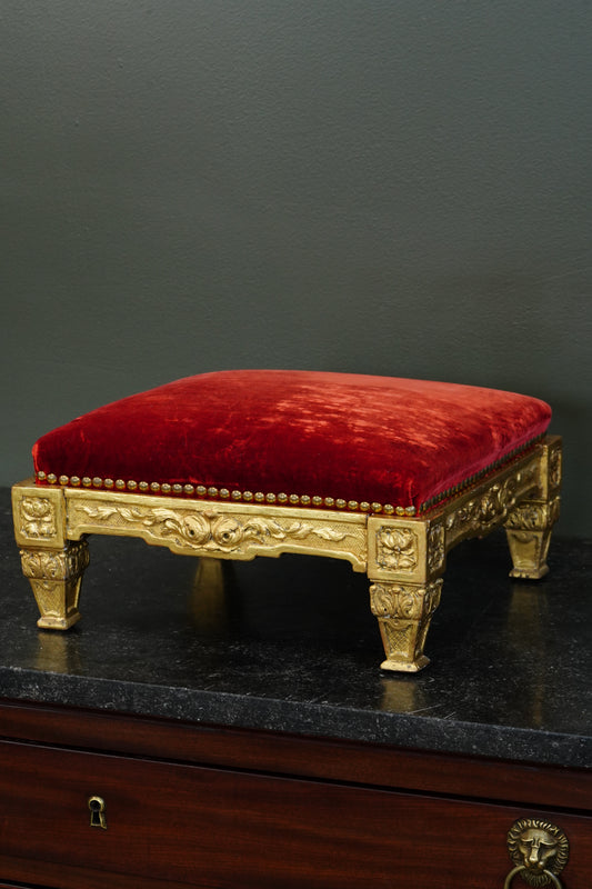 Antique French Giltwood Footstool
