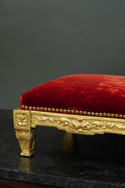 Antique French Giltwood Footstool