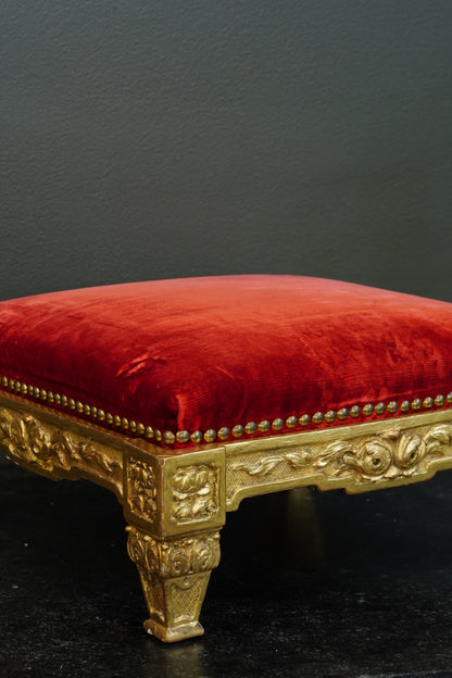 Antique French Giltwood Footstool