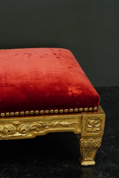 Antique French Giltwood Footstool