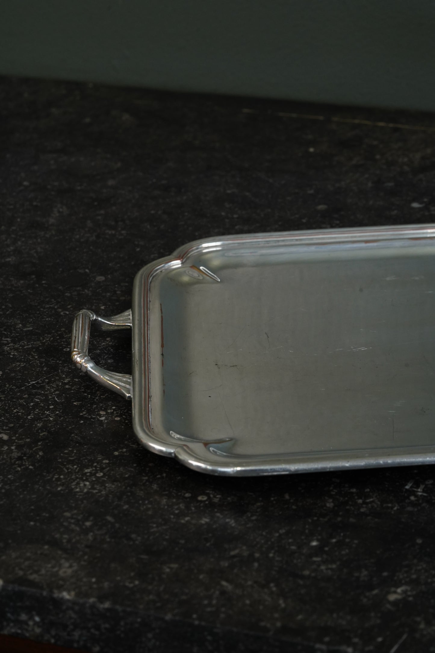 Christofle Silverplate Two-Handled Tray, Art Deco, Circa 1935