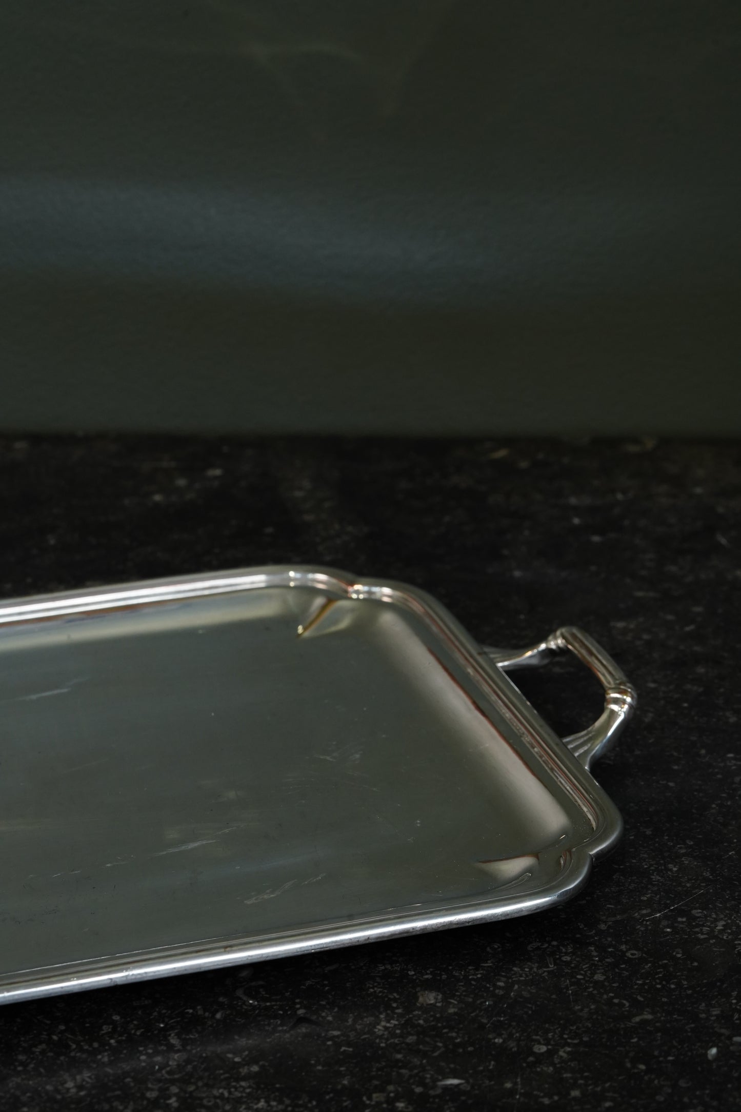 Christofle Silverplate Two-Handled Tray, Art Deco, Circa 1935
