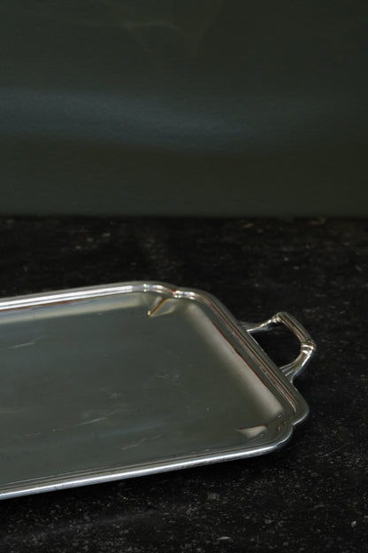 Christofle Silverplate Two-Handled Tray, Art Deco, Circa 1935