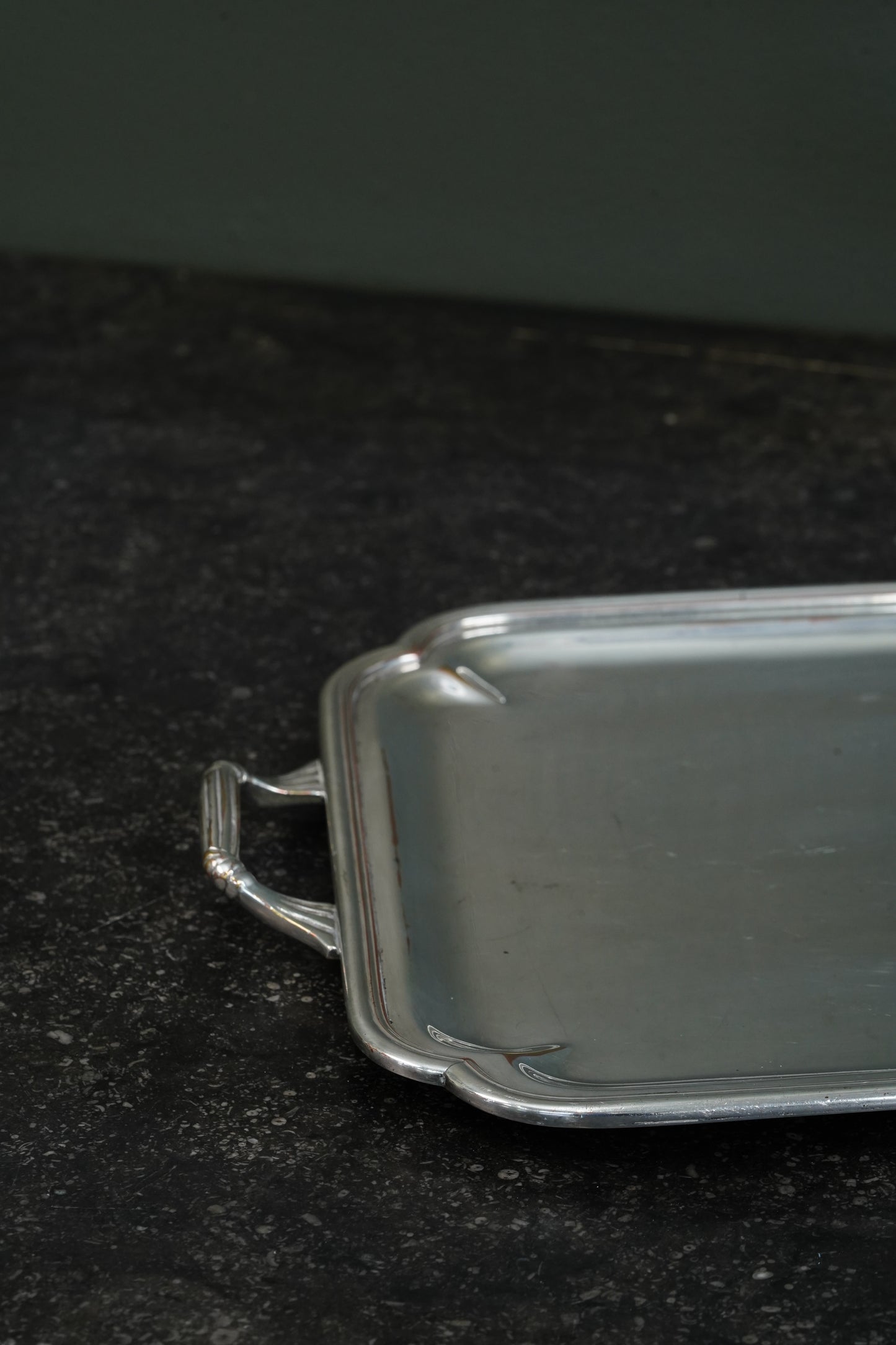 Christofle Silverplate Two-Handled Tray, Art Deco, Circa 1935