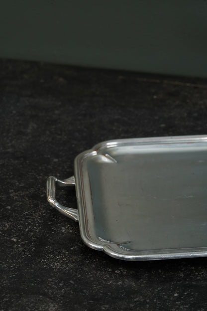 Christofle Silverplate Two-Handled Tray, Art Deco, Circa 1935