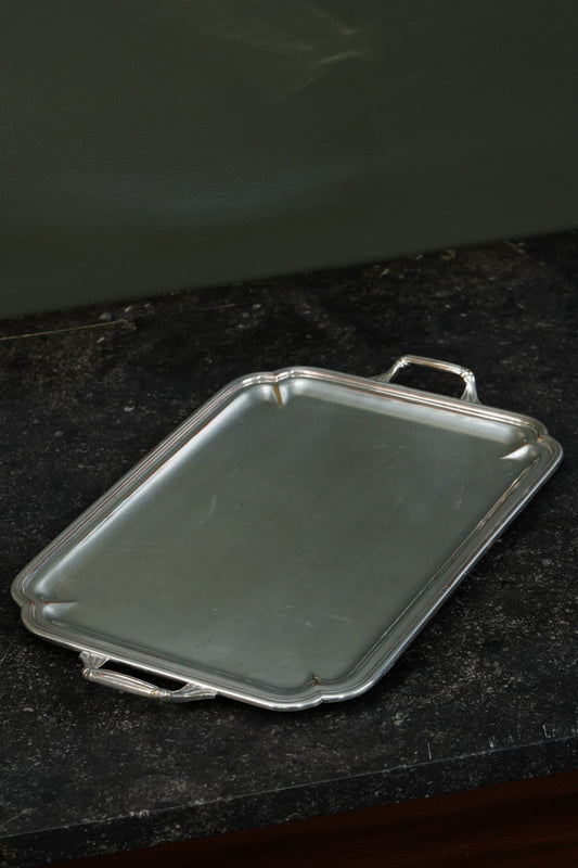Christofle Silverplate Two-Handled Tray, Art Deco, Circa 1935
