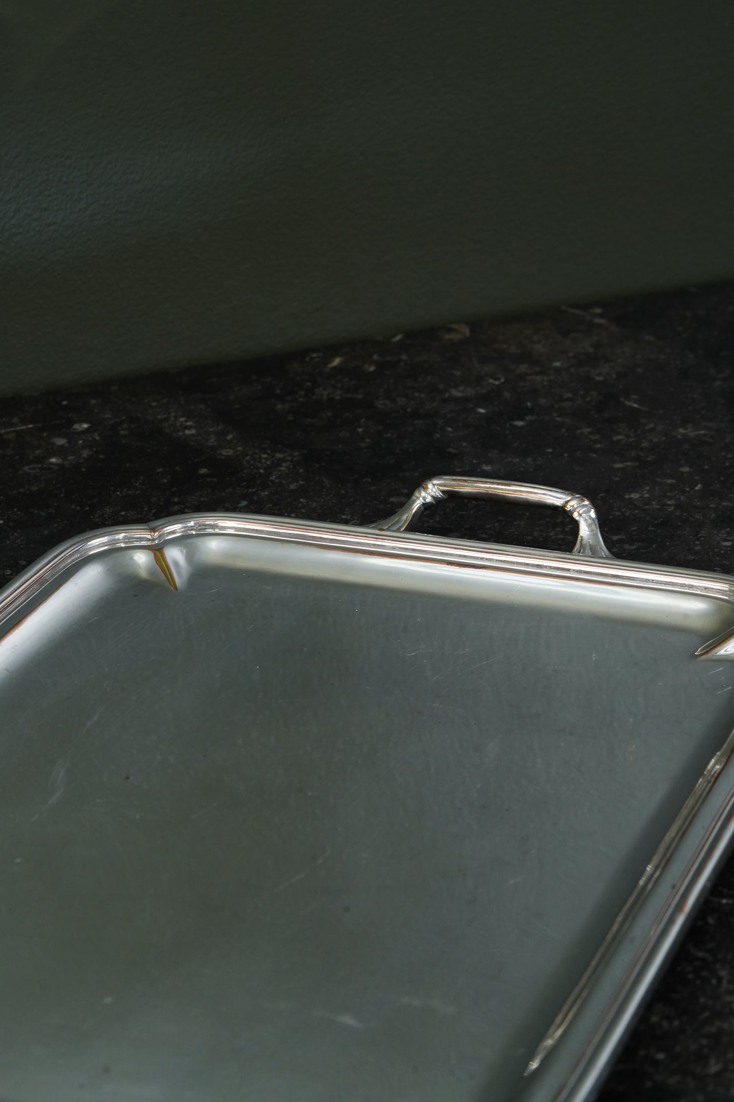 Christofle Silverplate Two-Handled Tray, Art Deco, Circa 1935