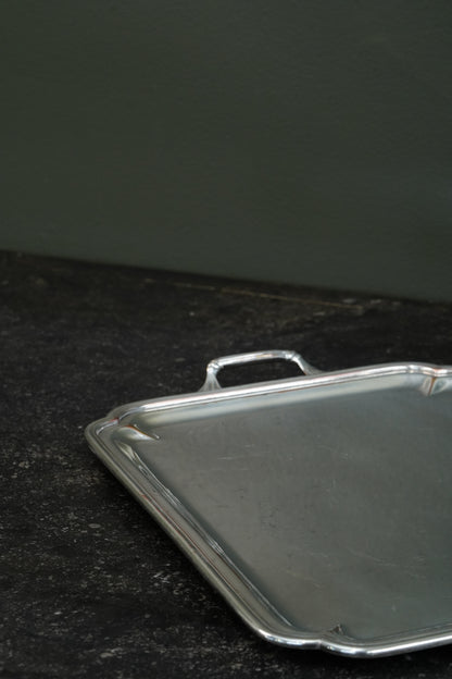 Christofle Silverplate Two-Handled Tray, Art Deco, Circa 1935