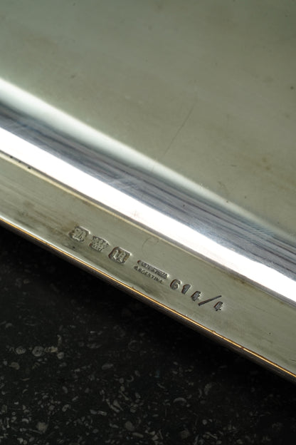 Christofle Silverplate Two-Handled Tray, Art Deco, Circa 1935