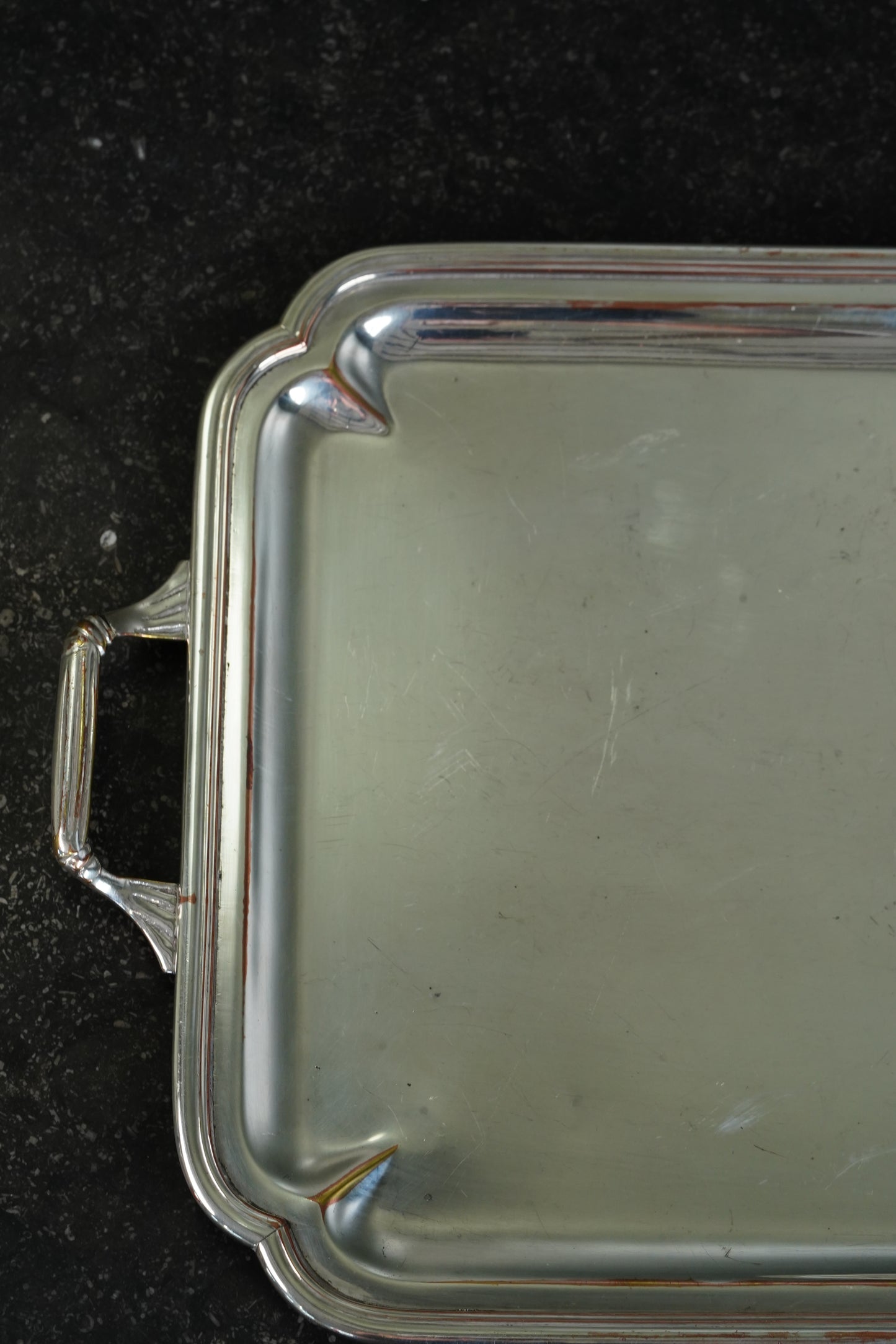 Christofle Silverplate Two-Handled Tray, Art Deco, Circa 1935