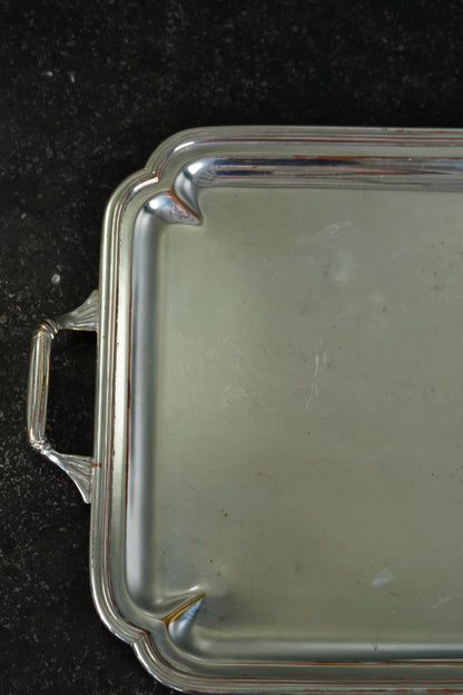 Christofle Silverplate Two-Handled Tray, Art Deco, Circa 1935