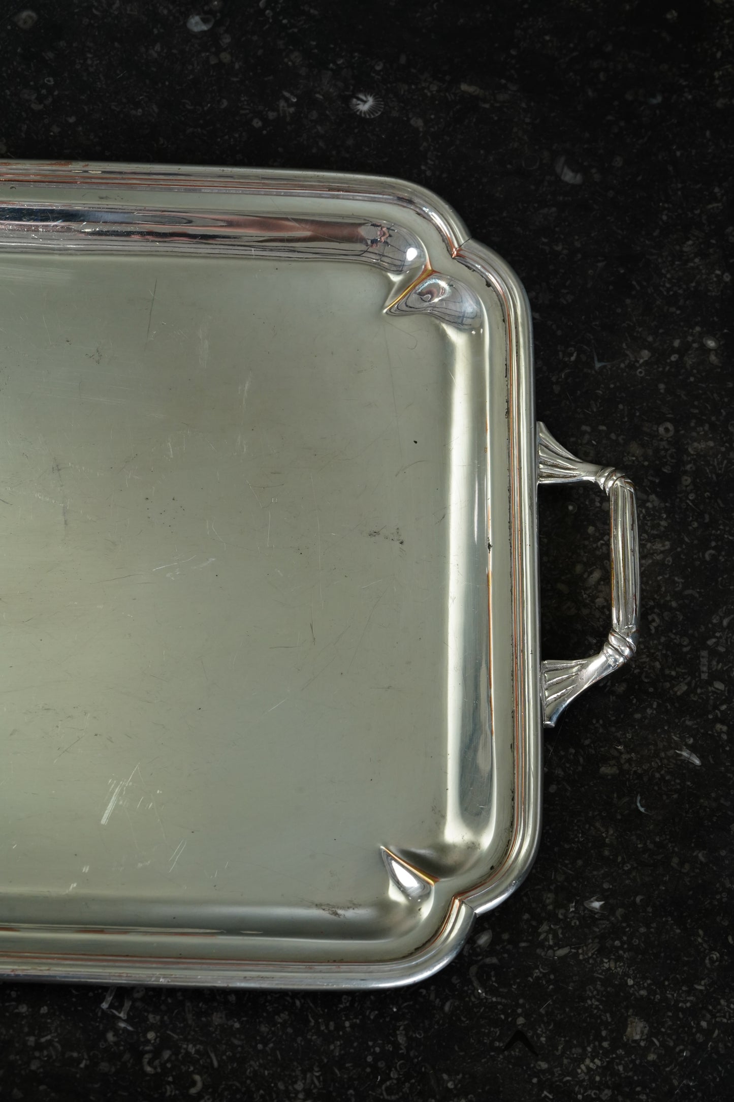 Christofle Silverplate Two-Handled Tray, Art Deco, Circa 1935