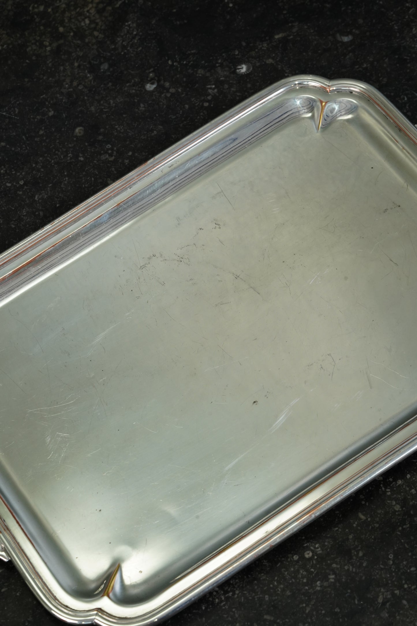 Christofle Silverplate Two-Handled Tray, Art Deco, Circa 1935