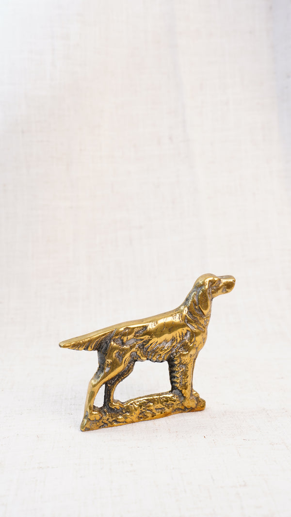 Antique English Victorian Brass Setter Chimney Ornament secondary view