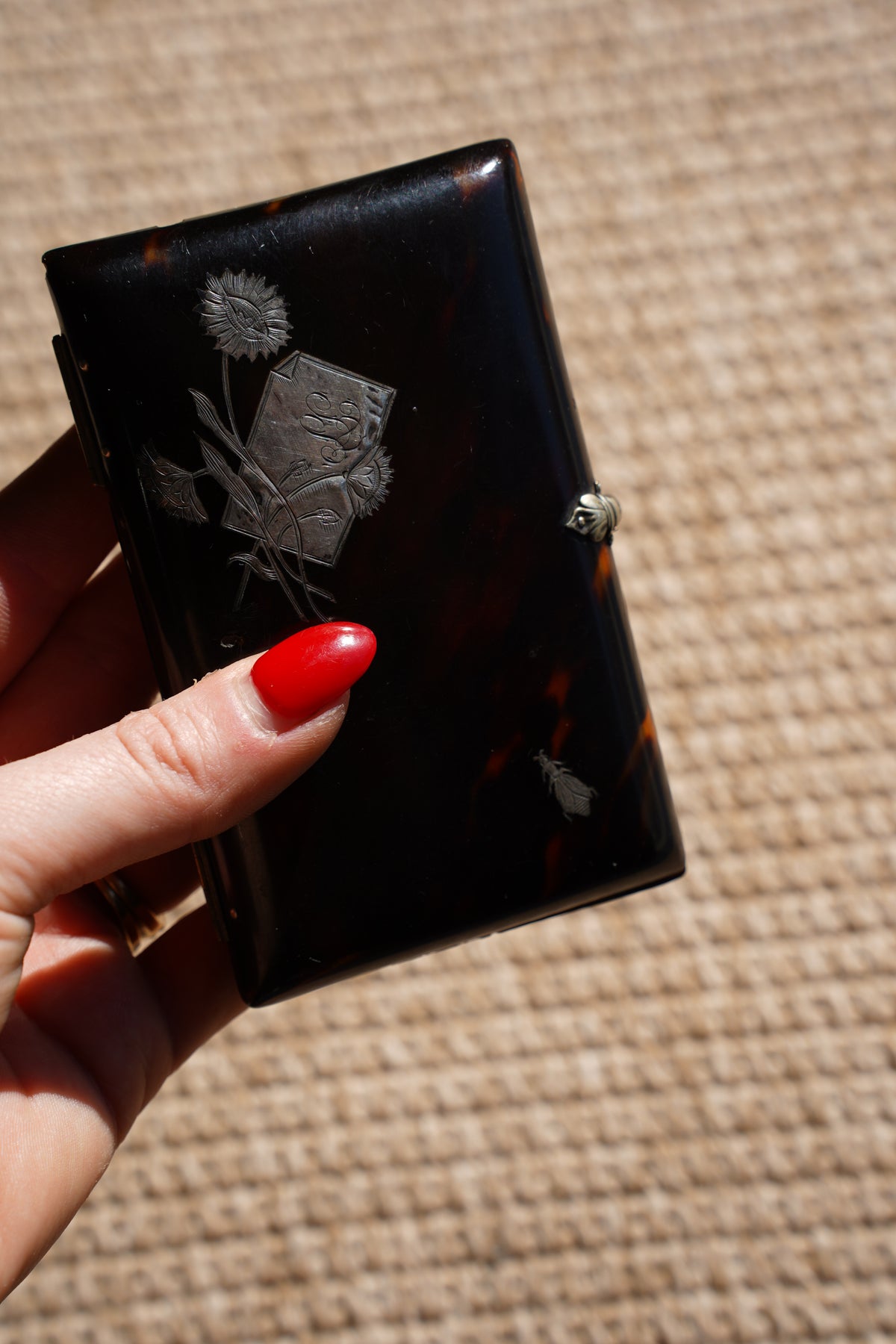 Antique Tortoiseshell Card Case