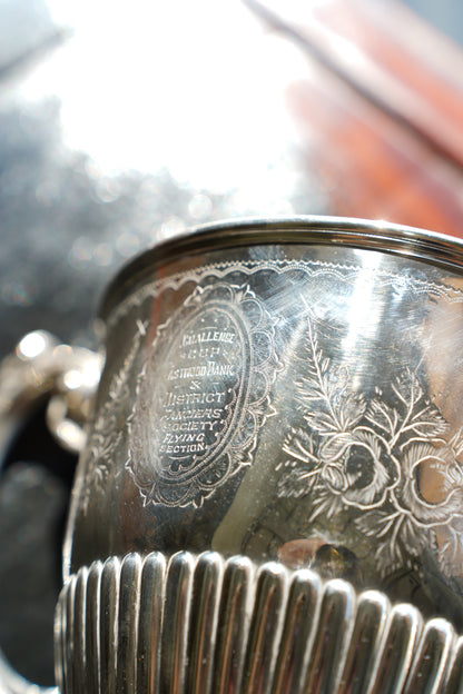 Antique Victorian Silverplate Trophy Cup