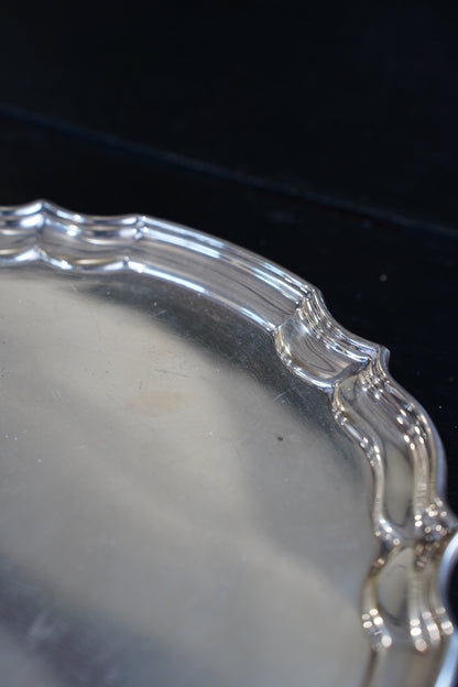 Antique Georgian Style Silverplate Serving Tray