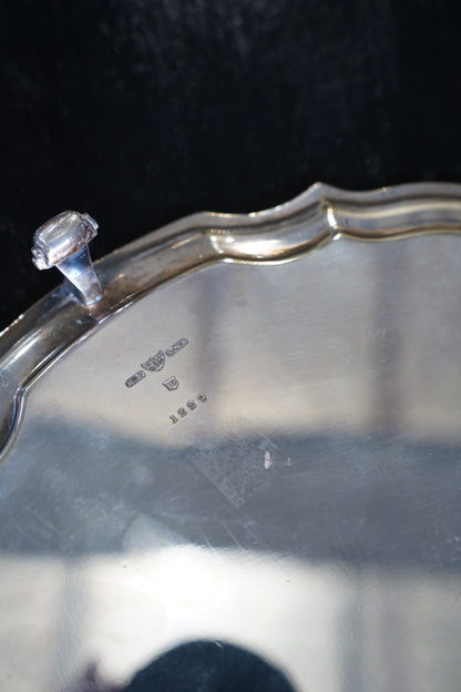 Antique Georgian Style Silverplate Serving Tray