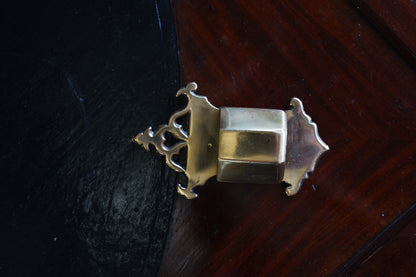 Brass Wall Match Holder with Striker