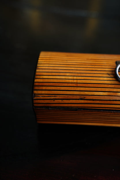 Antique French Striped Satinwood Keepsake Box
