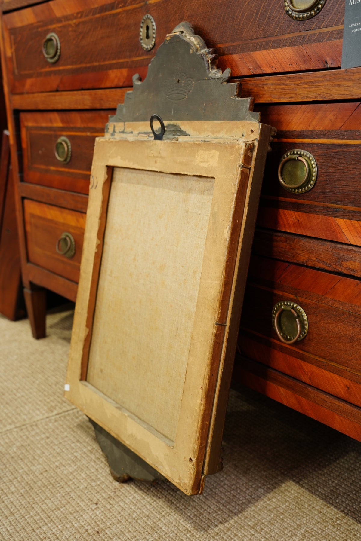 Antique Biedermeier Portrait, Inscribed Amalia Jung, 19th Century