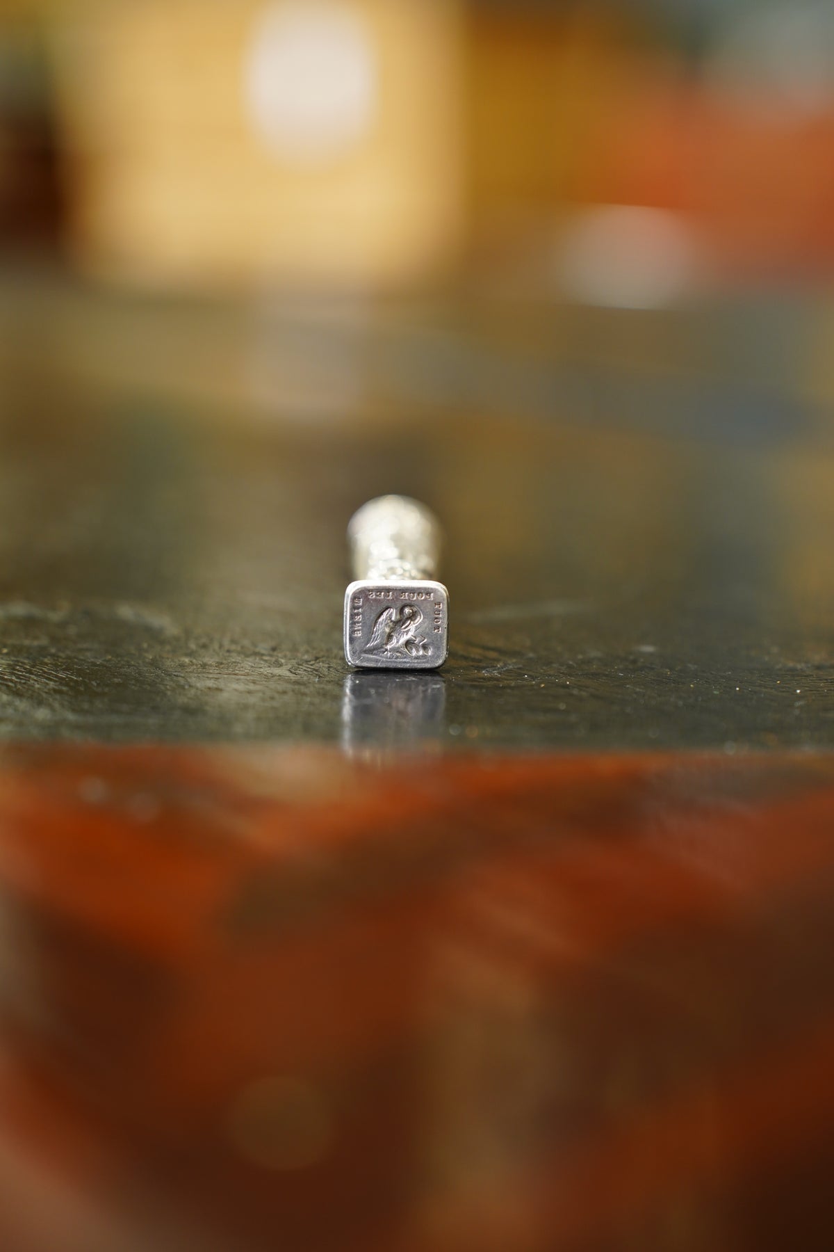 Antique European Silver Plate Wax Seal Stamp